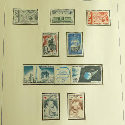 Collection timbres de France neufs 1960-1975 complet en album Lindner.