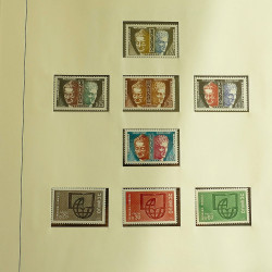 Collection timbres de France neufs 1960-1975 complet en album Lindner.