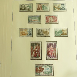 Collection timbres de France neufs 1960-1975 complet en album Lindner.