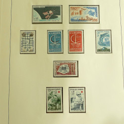 Collection timbres de France neufs 1960-1975 complet en album Lindner.