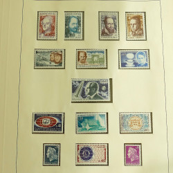 Collection timbres de France neufs 1960-1975 complet en album Lindner.