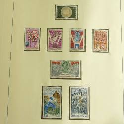 Collection timbres de France neufs 1960-1975 complet en album Lindner.