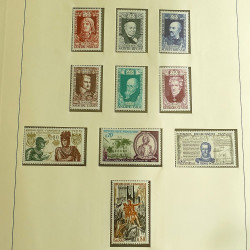 Collection timbres de France neufs 1960-1975 complet en album Lindner.