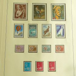 Collection timbres de France neufs 1960-1975 complet en album Lindner.