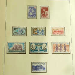 Collection timbres de France neufs 1960-1975 complet en album Lindner.