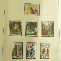 Collection timbres de France neufs 1960-1975 complet en album Lindner.