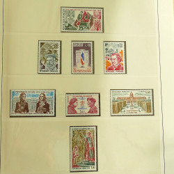 Collection timbres de France neufs 1960-1975 complet en album Lindner.