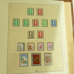 Collection timbres de France neufs 1986-1993 complet en album Lindner.