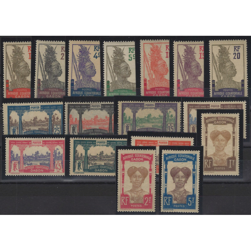 Gabon timbres-poste N°49-65 série neuf**.