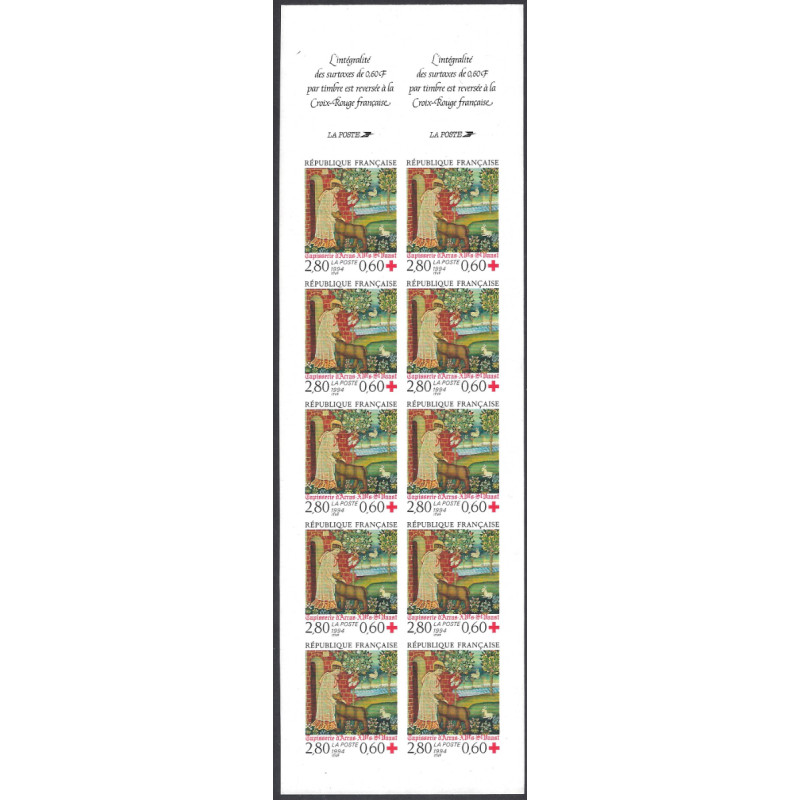 Carnet de timbres Croix-Rouge 1994 non dentelé neuf**.