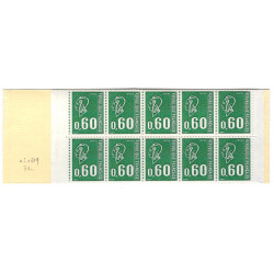 Carnet de 20 timbres Marianne de Béquet N°1815-C1.