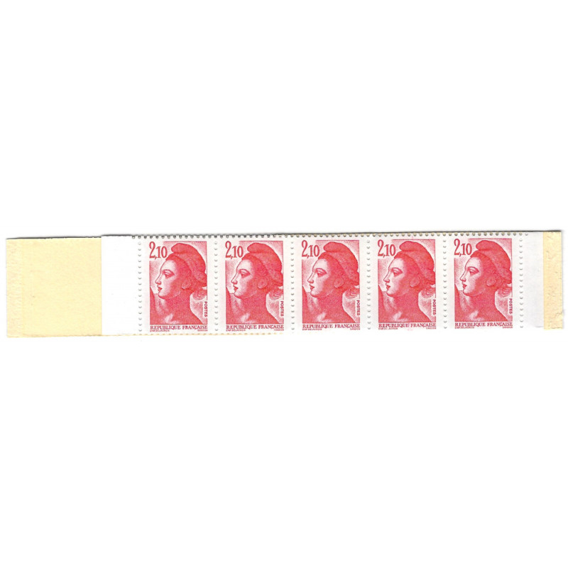 Carnet de 10 timbres Liberté de Delacroix N°2319-C1b.