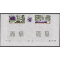 Etude des climats timbres T.A.A.F. poste aérienne N°117A non dentelé neuf**.