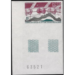 Topex Poséidon timbre T.A.A.F. poste aérienne N°123 non dentelé neuf**.