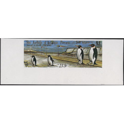 Piste de Terre Adélie timbre T.A.A.F. poste aérienne N°124 non dentelé neuf**.