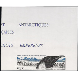Manchots empereurs timbre T.A.A.F. poste aérienne N°133 non dentelé neuf**.