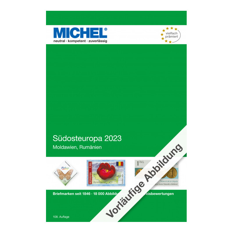Catalogue de cotation Michel timbres d'Europe du Sud Est 2023.