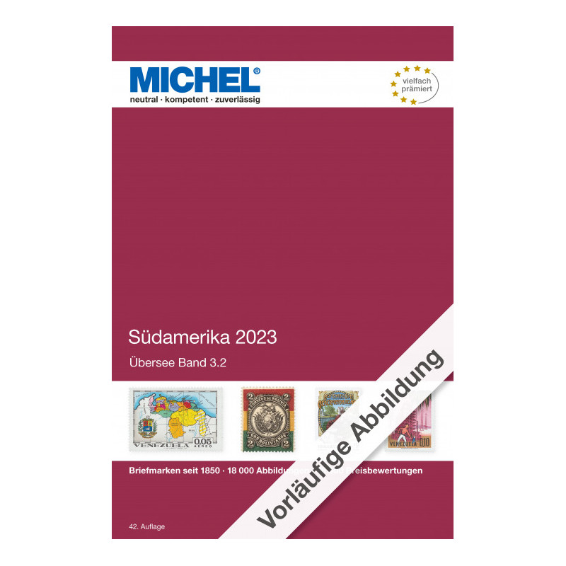 Catalogue de cotation Michel, timbres d'Amérique du Sud 2023.