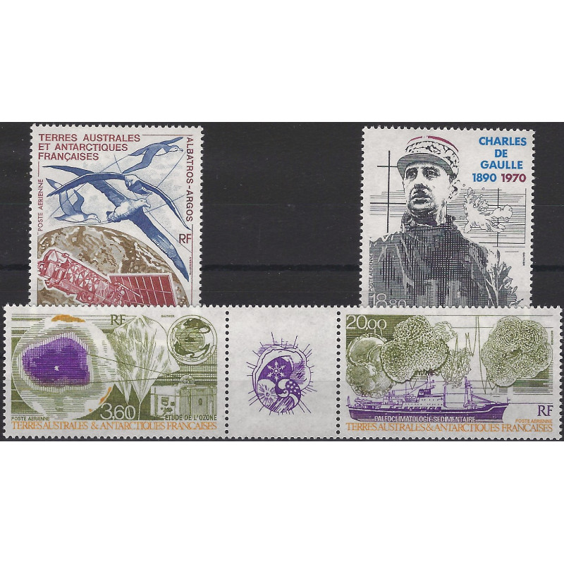 T.A.A.F. timbres poste aérienne N°115-118 série neuf**.