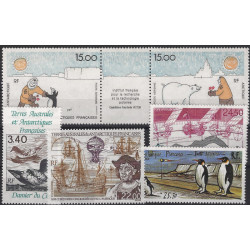 T.A.A.F. timbres T.A.A.F. poste aérienne N°119-124 série neuf**.