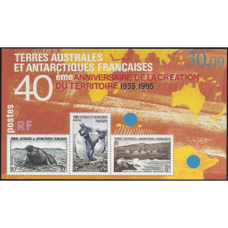 T.A.A.F. Création bloc feuillet de timbres N°2 neuf**.