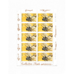 Feuillet 10 timbres Poste aérienne Breguet XIV neuf**.