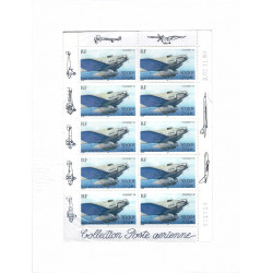 Feuillet 10 timbres Poste aérienne Couzinet 70 neuf**.