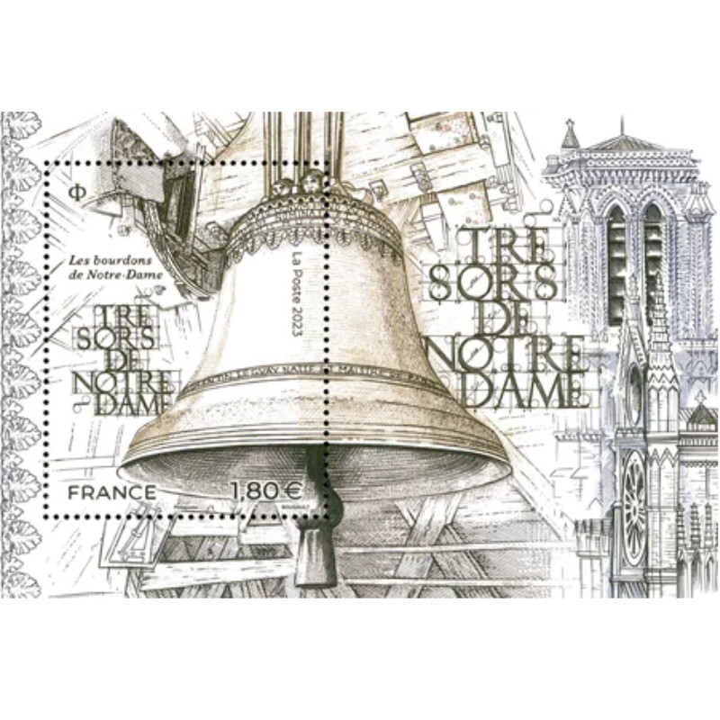 Feuillet de timbre Trésors de Notre Dame N°F5673 neuf**.