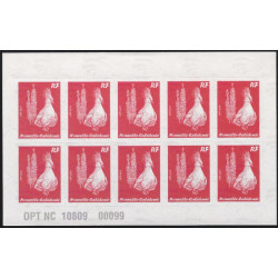 Cagou carnet de 10 timbres Nouvelle Calédonie autoadhésifs N°C1084A neuf.