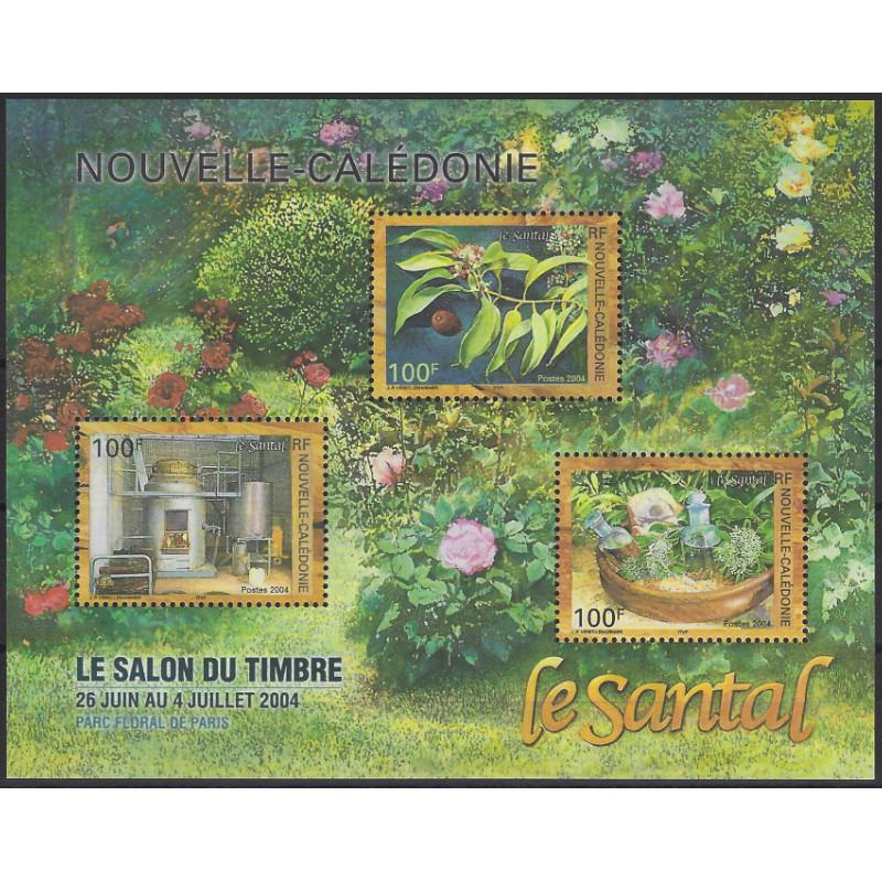 Nouvelle Calédonie bloc-feuillet de timbres N°33 Le santal neuf**.