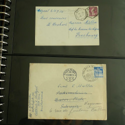 Lot de correspondances divers pour France en album.