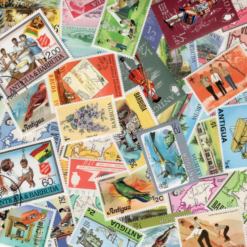 Antigua-Barbuda timbres de collection tous différents.