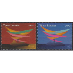 Timor Oriental - UNTAET timbres N°1-2 série neuf**.
