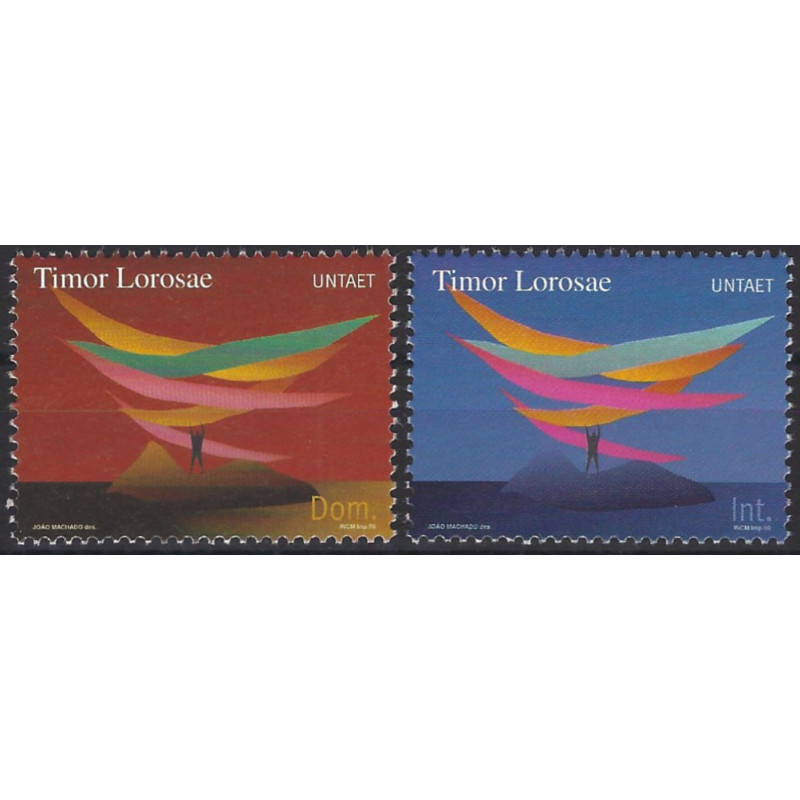 Timor Oriental - UNTAET timbres N°1-2 série neuf**.