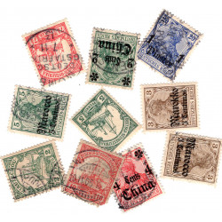 Allemagne colonies timbres de collection tous différents.