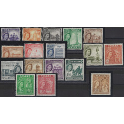 Malte timbres N°239-255 série neuf**.