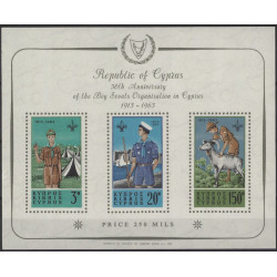Chypre bloc-feuillet de timbres N°1 neuf**.