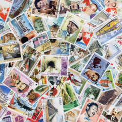 Cuba timbres de collection tous différents.
