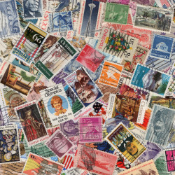 États-Unis timbres de collection tous différents.