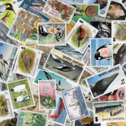 Falkland (Îles Malouines) timbres de collection tous différents.