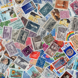 Finlande timbres de collection grands formats.