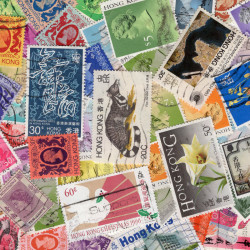 Hong Kong timbres de collection tous différents.