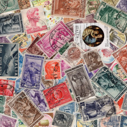 Italie timbres de collection tous différents.