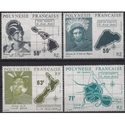 Le monde Maohi timbres Polynésie Française N°354-357 série neuf**.