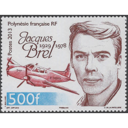 Jacques Brel timbre Polynésie Française N°1022 neuf**.