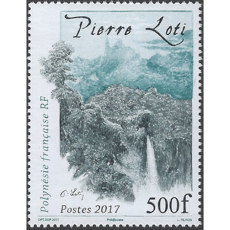 Pierre Loti timbre de Polynésie Française N°1174 neuf**.