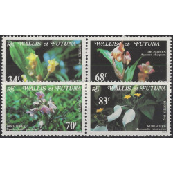 Orchidées timbres Wallis et Futuna N°286-289 série neuf**.