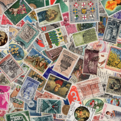 Italie timbres de collection grands formats.