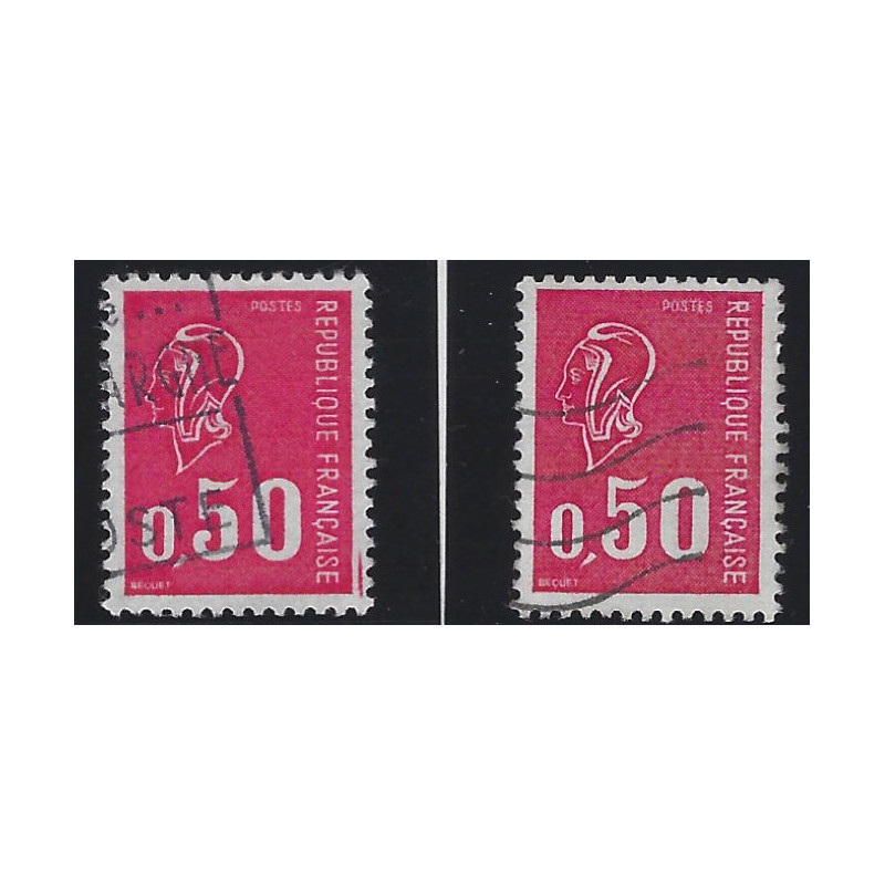 Marianne de Béquet timbre N°1664f lot 2 ex. oblitérés.