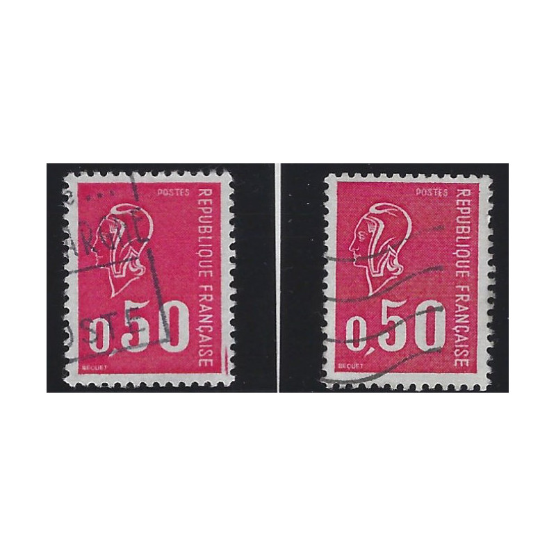 Marianne de Béquet timbre N°1664f lot 2 ex. oblitérés.